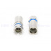 RG6SV5C2V-B 5C皺縮式接頭 藍色鳳梨接頭 皺縮/推入式RG6 5C2V 有線電視 數位天線CATV 衛星BS.CS 防洩雙鋁雙網線專用接頭